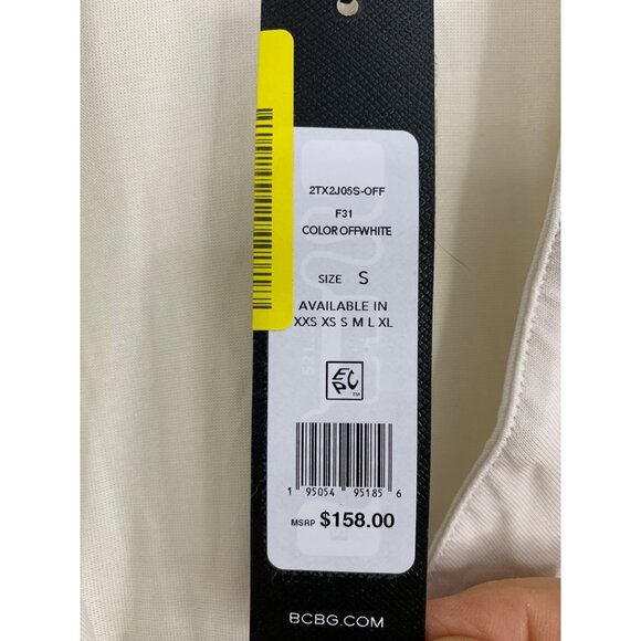 Bcbg Cora White Knit Open Front Belt Duster Cardigan NWT $158 Size S/M RR10258 - Picture 4 of 10